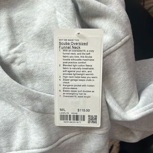 Lululemon Scuba Oversized Funnel Neck M/L
